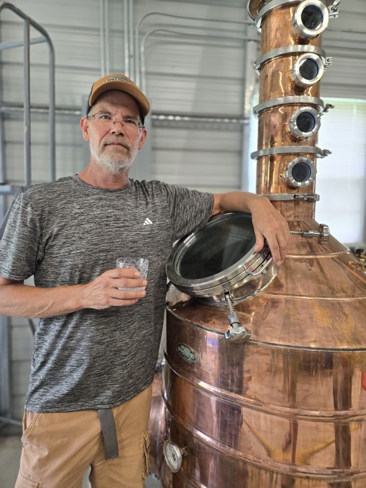 Gary Law at the still